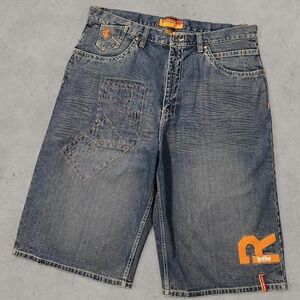 Vintage Y2K NWT Rocawear Denim Shorts Baggy Deadstock with tags